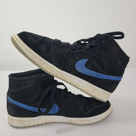 Air Jordan Retro Shoes Sneakers Black Mid 554724-065 Red Blue Swoosh Mens Size 8 - Picture 6 of 9